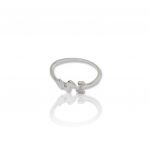 Platinum plated silver  925°dog ring(code FC000810)